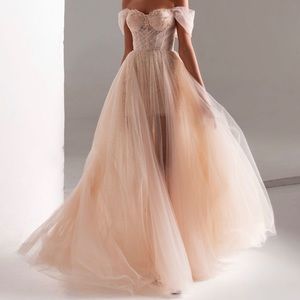 SOLD! Gorgeous Gown with Off-Shoulder Neckline